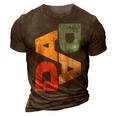 Mens Dada Fathers Day 3D Print Casual Tshirt Brown