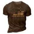 Mens Fathers Day Gift From Grandkids Dad Grandpa Great Grandpa 3D Print Casual Tshirt Brown