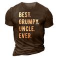 Mens Funny Best Grumpy Uncle Ever Grouchy Uncle Gift 3D Print Casual Tshirt Brown
