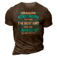 Mens Funny Fathers Day Gift For Grandpa From Daughter Son Wife 3D Print Casual Tshirt Brown