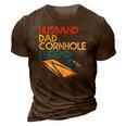 Mens Husband Dad Cornhole Legend 3D Print Casual Tshirt Brown