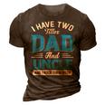 Mens I Have Two Titles Dad And Uncle Funny Grandpa Fathers Day V2 3D Print Casual Tshirt Brown
