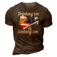 Mens Men Or Women Drinking Yard Game - Funny Cornhole 3D Print Casual Tshirt Brown