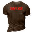 Mens Rad Dad Cool Vintage Rock And Roll Funny Fathers Day Papa 3D Print Casual Tshirt Brown