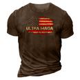 Mens Ultra Maga Proud Patriotic Republicans Proud Ultra Maga 3D Print Casual Tshirt Brown