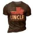 Mens Uncle The Man Myth Legend Fathers Day 4Th Of July Funny 3D Print Casual Tshirt Brown