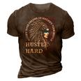 Native American Hustle Hard Urban Gang Ster Clothing 3D Print Casual Tshirt Brown
