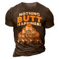 Nothing Butt Happiness Funny Welsh Corgi Dog Pet Lover Gift V4 3D Print Casual Tshirt Brown