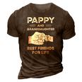 Pappy And Granddaughter Best Friends For Life Matching 3D Print Casual Tshirt Brown