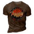 Pappy Like A Grandpa Only Cooler Vintage Retro Fathers Day 3D Print Casual Tshirt Brown