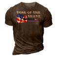 Patriotic Guitar - Tone Of The Brave 3D Print Casual Tshirt Brown