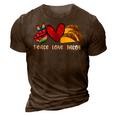 Peace Love Cinco De Mayo Funny V2 3D Print Casual Tshirt Brown