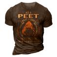 Peet Name Shirt Peet Family Name 3D Print Casual Tshirt Brown