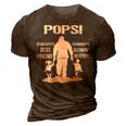 Popsi Grandpa Gift Popsi Best Friend Best Partner In Crime 3D Print Casual Tshirt Brown