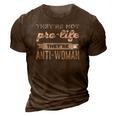 Pro Choice Reproductive Rights - Womens March - Feminist 3D Print Casual Tshirt Brown