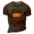 Promoted To Pappy Unlocked Gamer Leveling Up 3D Print Casual Tshirt Brown