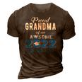 Proud Grandma Of 2022 Graduation Class 2022 Graduate Family 3D Print Casual Tshirt Brown