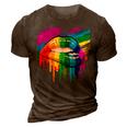 Rainbow Lips Lgbt Pride Month Rainbow Flag 3D Print Casual Tshirt Brown