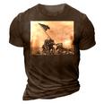 Raising The Flag On Iwo Jima Ww2 World War Ii Patriotic 3D Print Casual Tshirt Brown