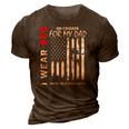 Red On Friday Dad Military Remember Everyone Deployed Flag 3D Print Casual Tshirt Brown