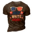 Red White And Cool Sunglasses 4Th Of July Toddler Boys Girls 3D Print Casual Tshirt Brown