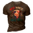 Red White And Moo 4Th Of July Cow Usa Flag Farmer Patriotic 3D Print Casual Tshirt Brown