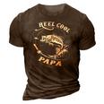 Reel Cool Papa For Fishing Nature Lovers 3D Print Casual Tshirt Brown
