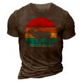 Retro Vintage Elk 3D Print Casual Tshirt Brown