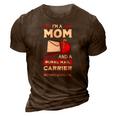 Rural Carriers Mom Mail Postal Worker Mothers Day Postman 3D Print Casual Tshirt Brown
