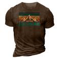 Salzburg Austria Vintage Mountains Souvenir Gift 3D Print Casual Tshirt Brown