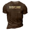 Scout Dad Scouting Father Camping Lover 3D Print Casual Tshirt Brown