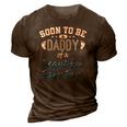 Soon To Be A Daddy Baby Boy Expecting Father Gift 3D Print Casual Tshirt Brown