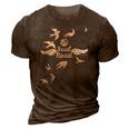 Soul Road With Flying Birds 3D Print Casual Tshirt Brown