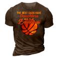 The Best Dads Have Daughters Who Play Basketball Fathers Day 3D Print Casual Tshirt Brown