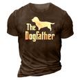 The Dogfather - Funny Dog Gift Funny Glen Of Imaal Terrier 3D Print Casual Tshirt Brown
