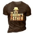 The Grooms Father Wedding Costume Father Of The Groom 3D Print Casual Tshirt Brown