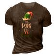 The Pops Elf Family Matching Group Christmas 3D Print Casual Tshirt Brown