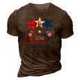 Time To Get Star Spangled Hammered 4Th Of July Drinking Gift 3D Print Casual Tshirt Brown