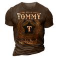 Tommy Blood Runs Through My Veins Name V2 3D Print Casual Tshirt Brown