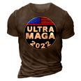 Ultra Maga Donald Trump Joe Biden America 3D Print Casual Tshirt Brown