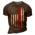 Us Flag Best Single Dad Ever 4Th Of July American Patriotic 3D Print Casual Tshirt Brown