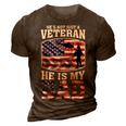 Veteran Dad 4Th Of July Or Labor Day 3D Print Casual Tshirt Brown