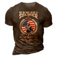 Veteran Veterans Day Us Army Military 35 Navy Soldier Army Military 3D Print Casual Tshirt Brown
