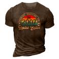 Vintage 2007 Limited Edition 2007 15Th Birthday 15 Years Old 3D Print Casual Tshirt Brown