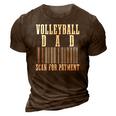 Volleyball Dad Scan For Payment Funny Barcode Fathers Day 3D Print Casual Tshirt Brown