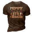 Womens 4Th Of July S For Women Mommy Of The Little Firecracker 3D Print Casual Tshirt Brown