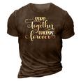 Womens Born Together Friends Forever Twins Girls Sisters Outfit 3D Print Casual Tshirt Brown