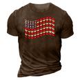 Womens Butterflies American Flag 4Th Of July Usa Butterfly Flag 3D Print Casual Tshirt Brown