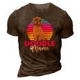 Womens Doodle Mama Labradoodle Goldendoodle 3D Print Casual Tshirt Brown