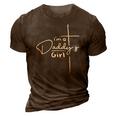 Womens Im A Daddys Girl - Christian Gifts - Funny Faith Based V-Neck 3D Print Casual Tshirt Brown